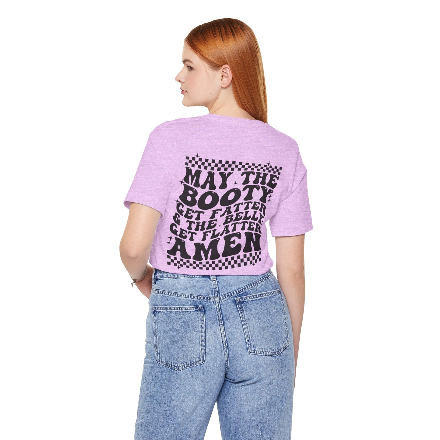Dripping USA Lips Tee — “May the Booty Get Fatter” Graphic T-Shirt