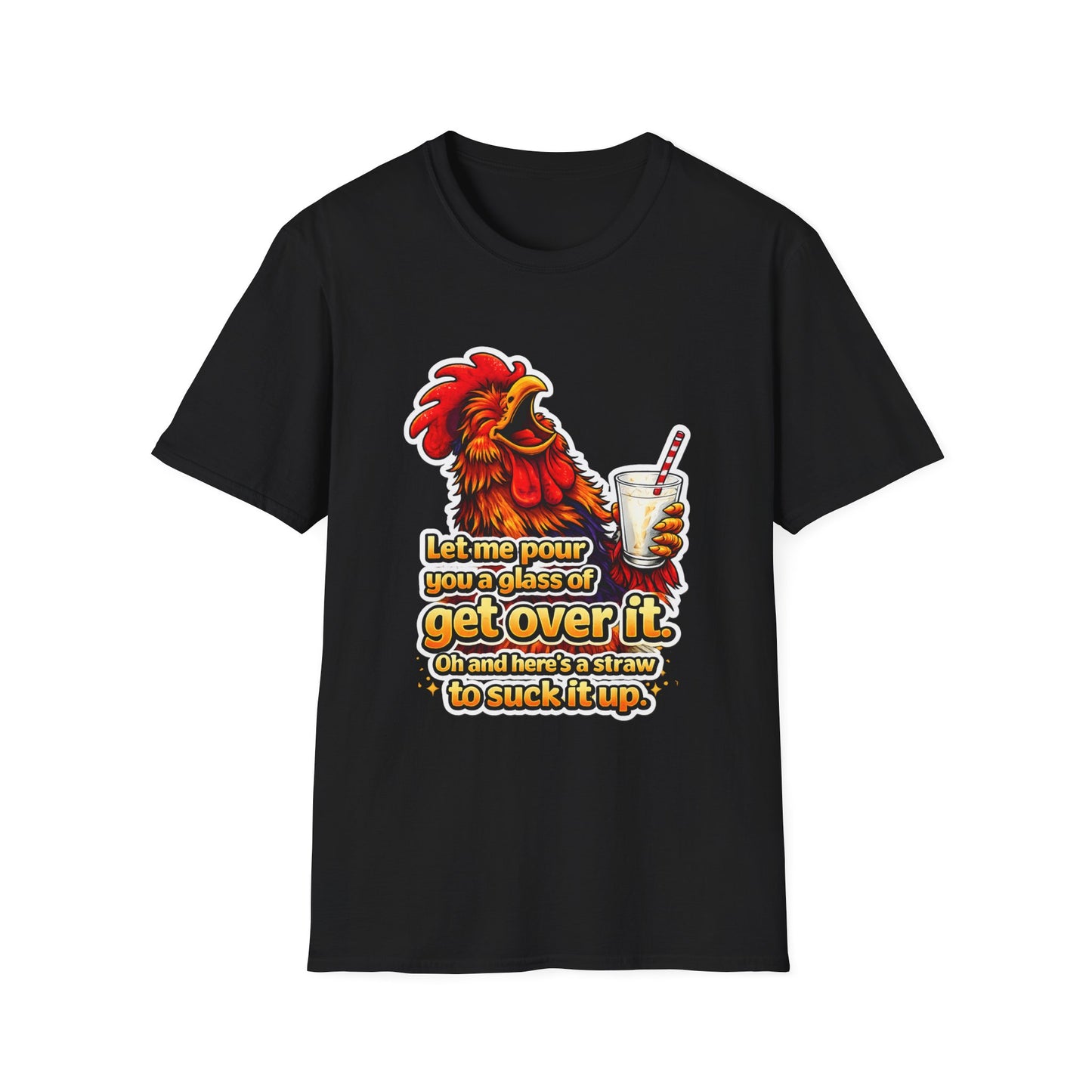 Rooster 'Get Over It' Graphic T-Shirt