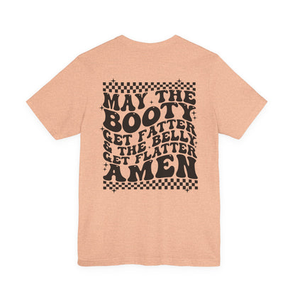 Dripping USA Lips Tee — “May the Booty Get Fatter” Graphic T-Shirt