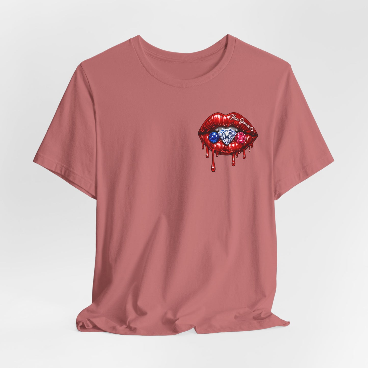 Dripping USA Lips Tee — “May the Booty Get Fatter” Graphic T-Shirt