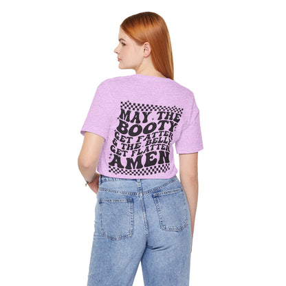 Dripping USA Lips Tee — “May the Booty Get Fatter” Graphic T-Shirt