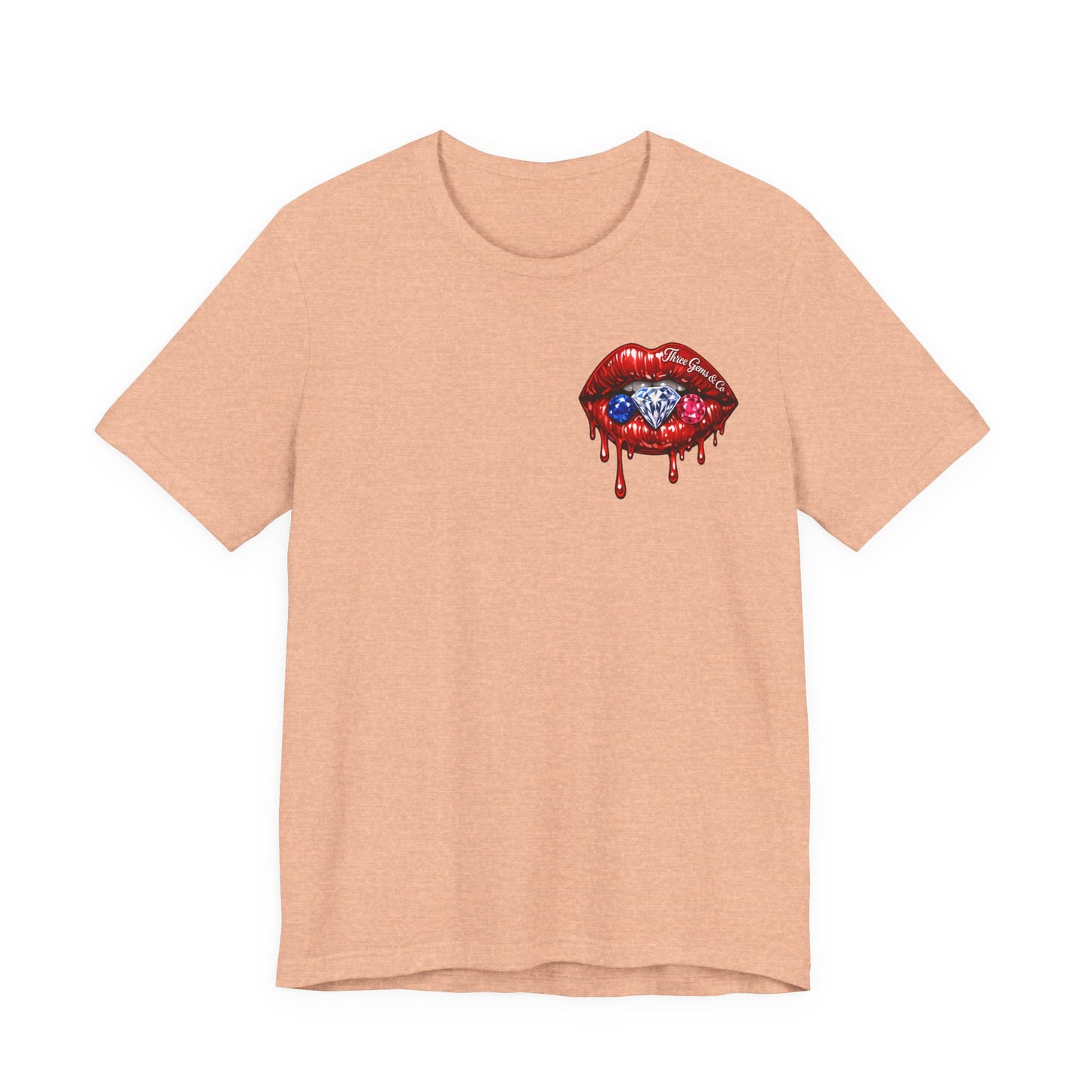 Dripping USA Lips Tee — “May the Booty Get Fatter” Graphic T-Shirt