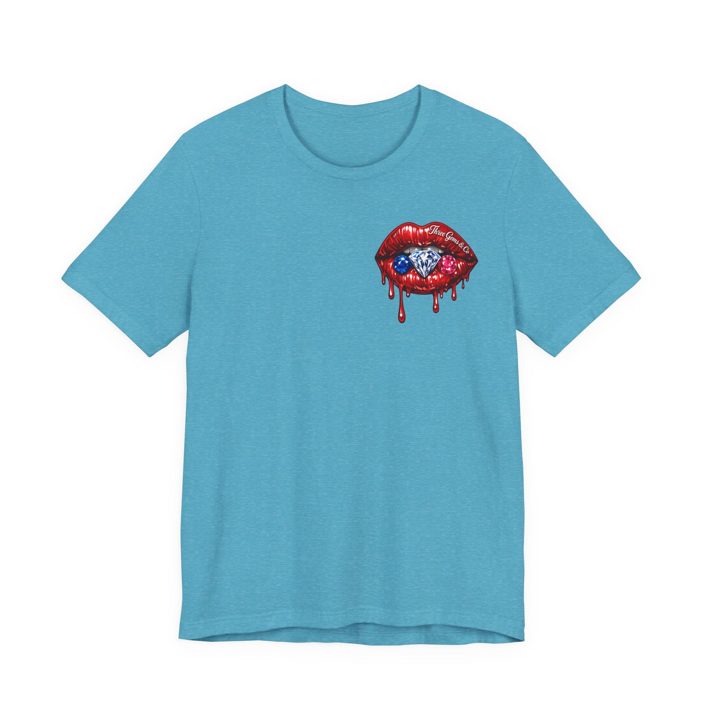 Dripping USA Lips Tee — “May the Booty Get Fatter” Graphic T-Shirt