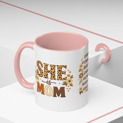 She Is Mom Scripture Coffee Mug (11/15oz)