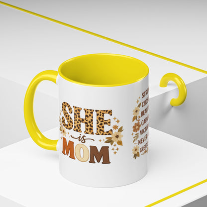 She Is Mom Scripture Coffee Mug (11/15oz)