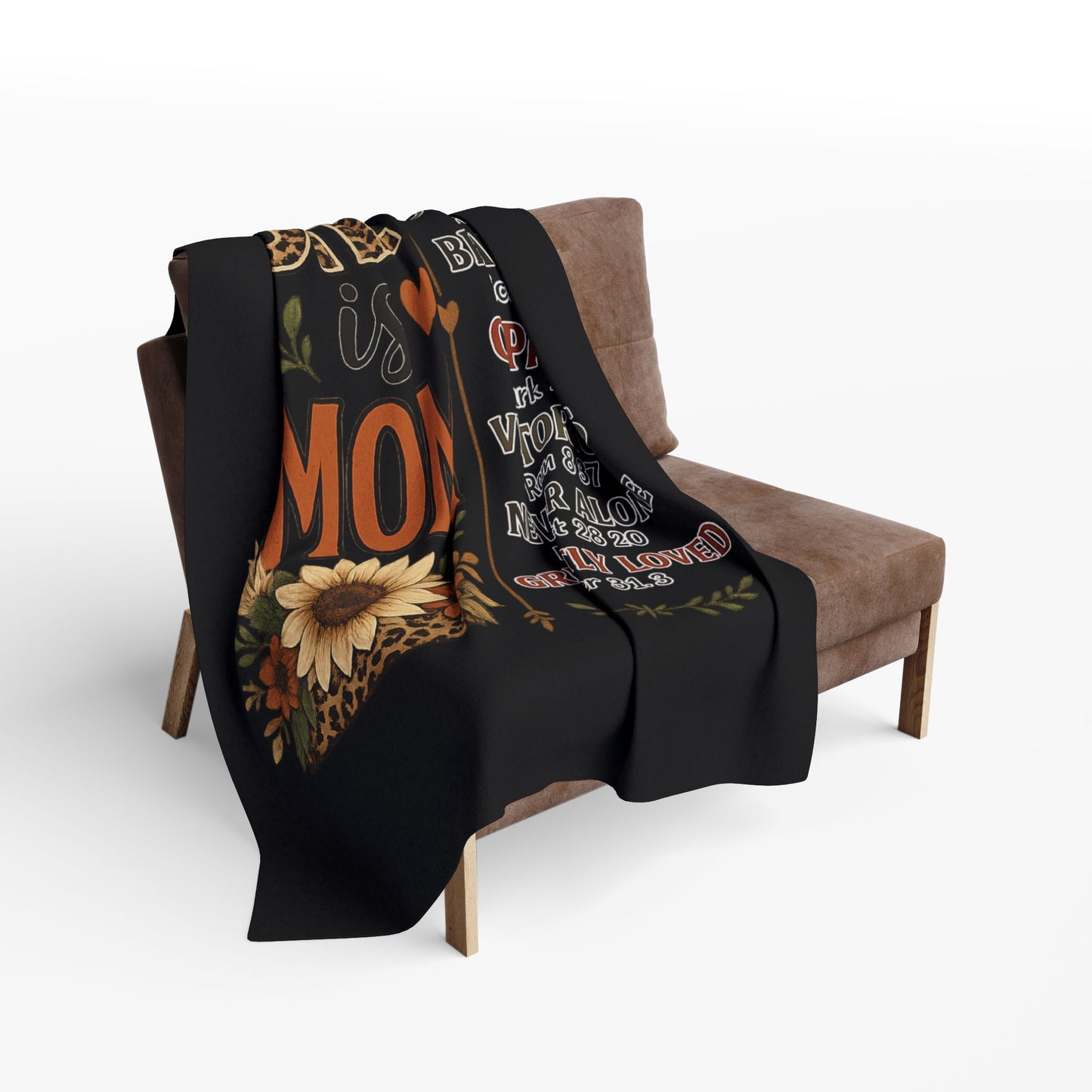She Is Mom Fleece Blanket