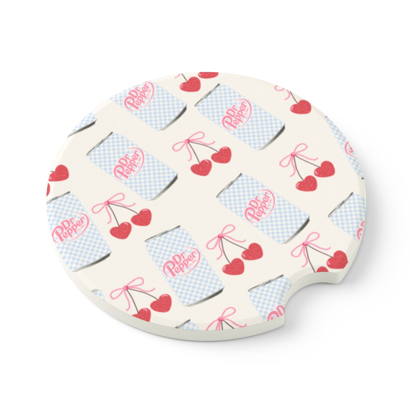 Retro Cherry Soda Car Coaster