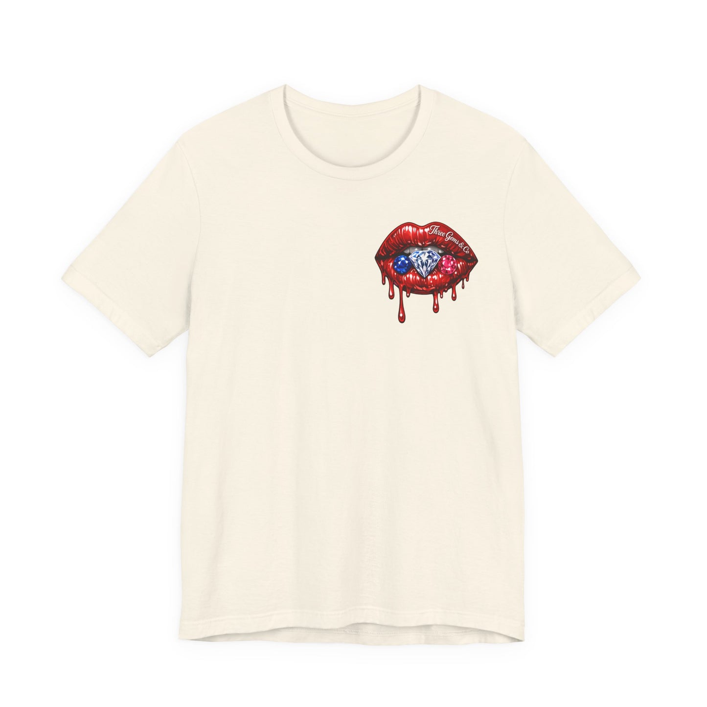 Dripping USA Lips Tee — “May the Booty Get Fatter” Graphic T-Shirt