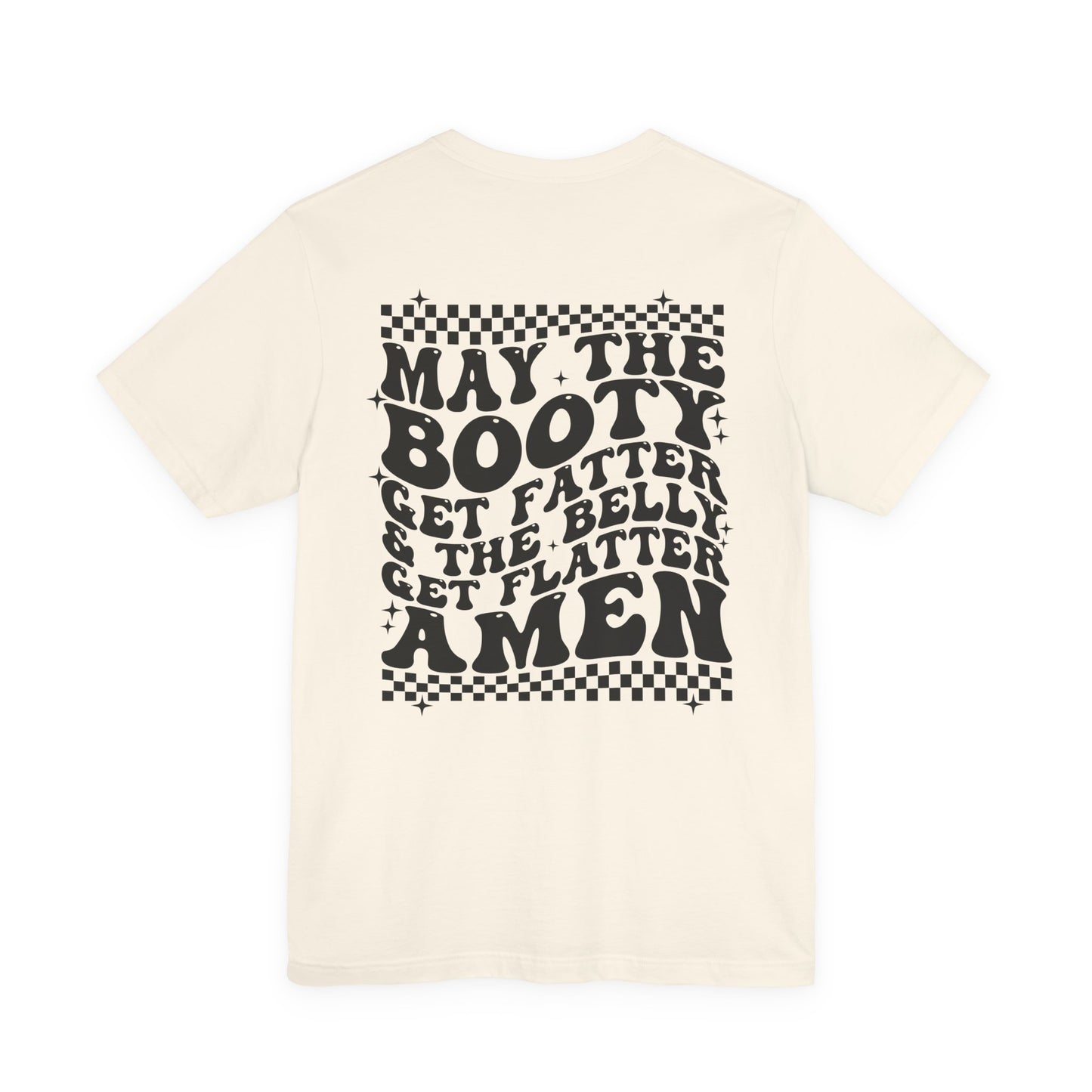 Dripping USA Lips Tee — “May the Booty Get Fatter” Graphic T-Shirt