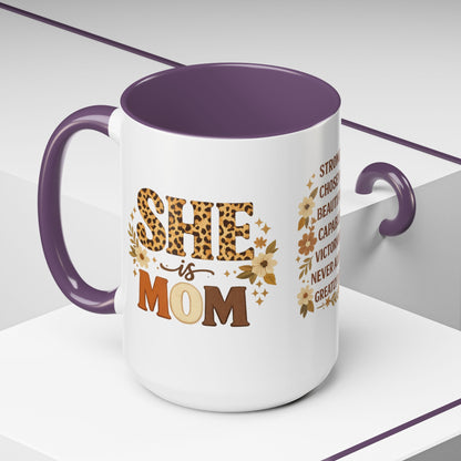 She Is Mom Scripture Coffee Mug (11/15oz)