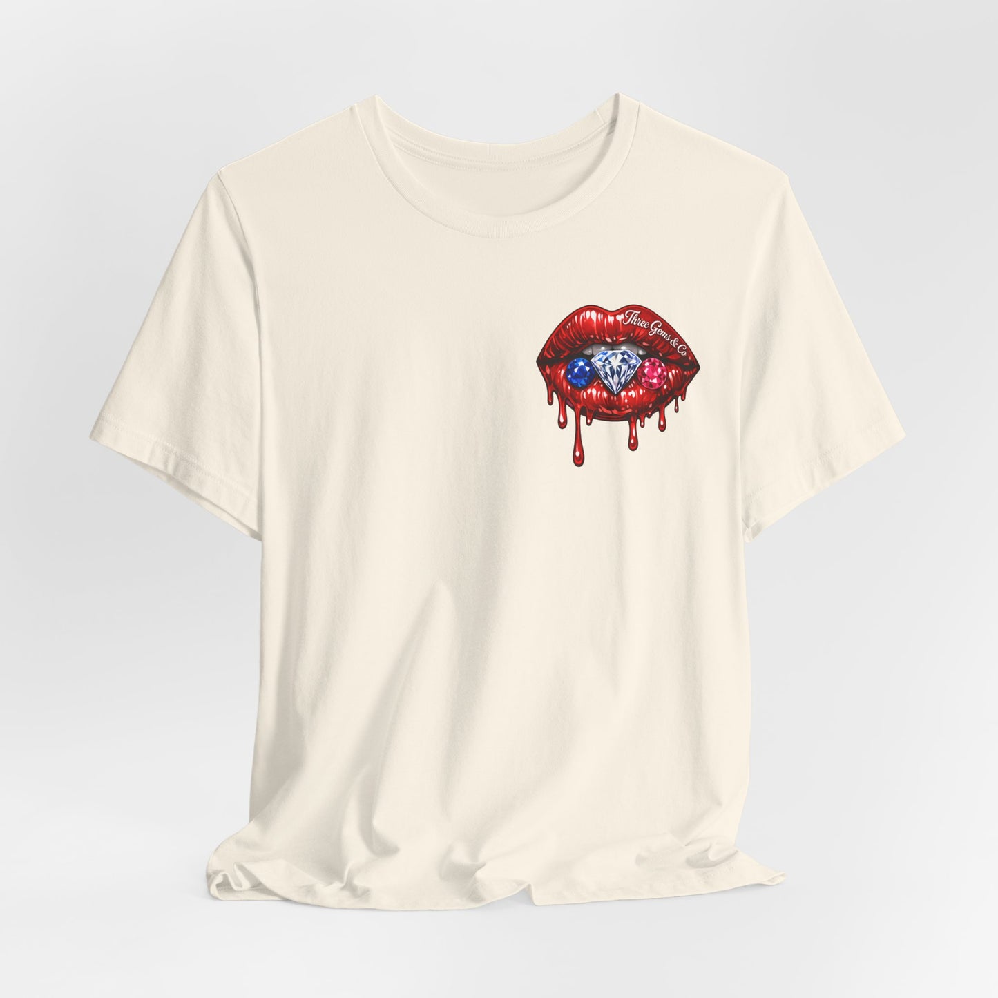 Dripping USA Lips Tee — “May the Booty Get Fatter” Graphic T-Shirt