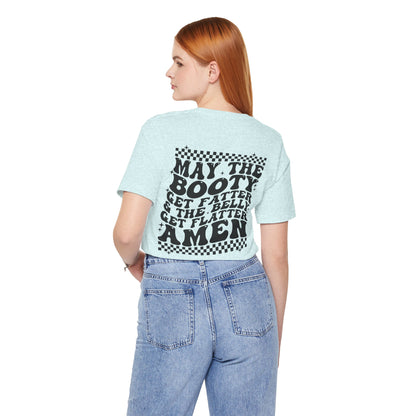 Dripping USA Lips Tee — “May the Booty Get Fatter” Graphic T-Shirt