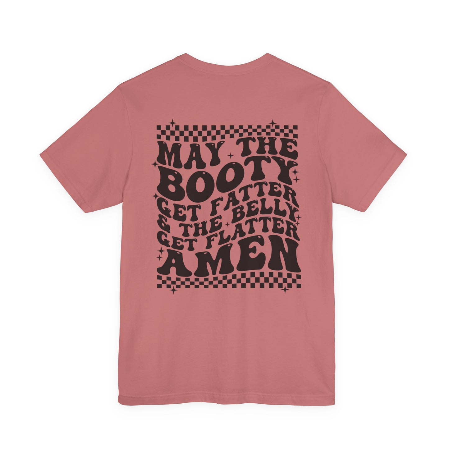 Dripping USA Lips Tee — “May the Booty Get Fatter” Graphic T-Shirt