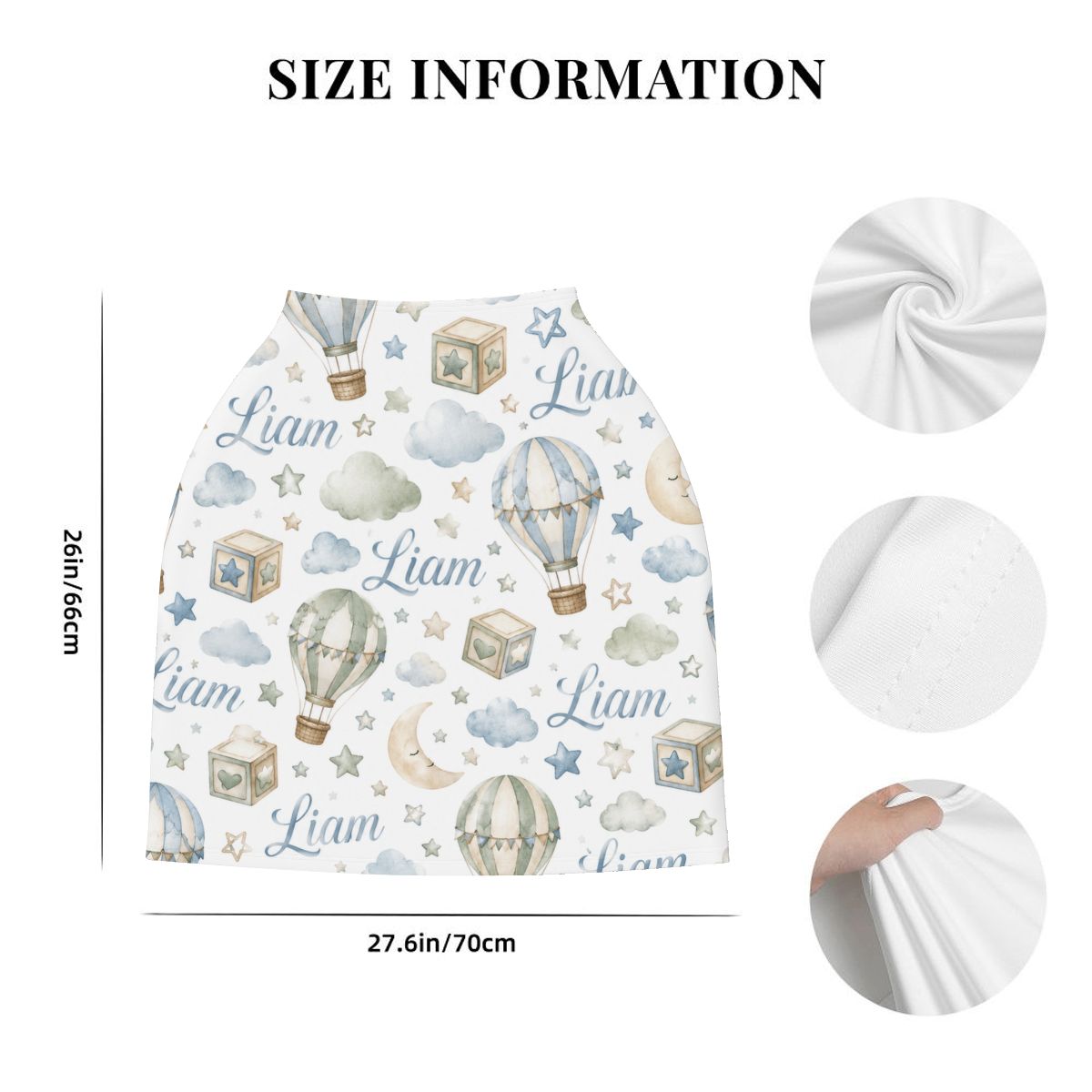 Liam Baby Car Seat Cover