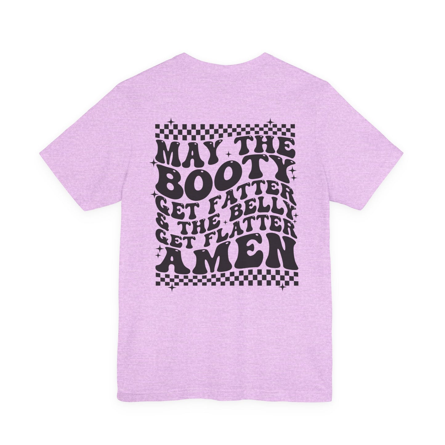 Dripping USA Lips Tee — “May the Booty Get Fatter” Graphic T-Shirt