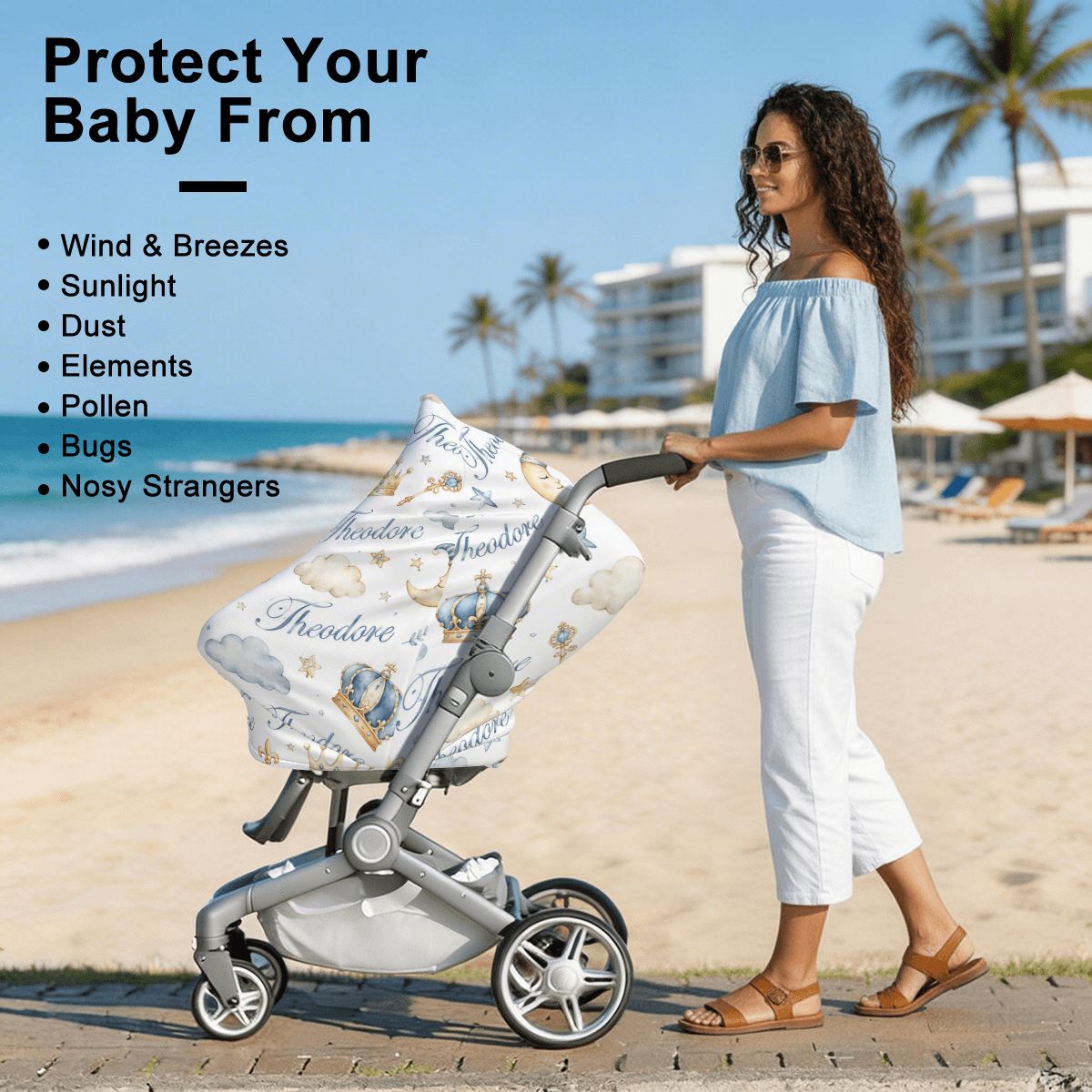 Theodore Baby Car Seat Cover