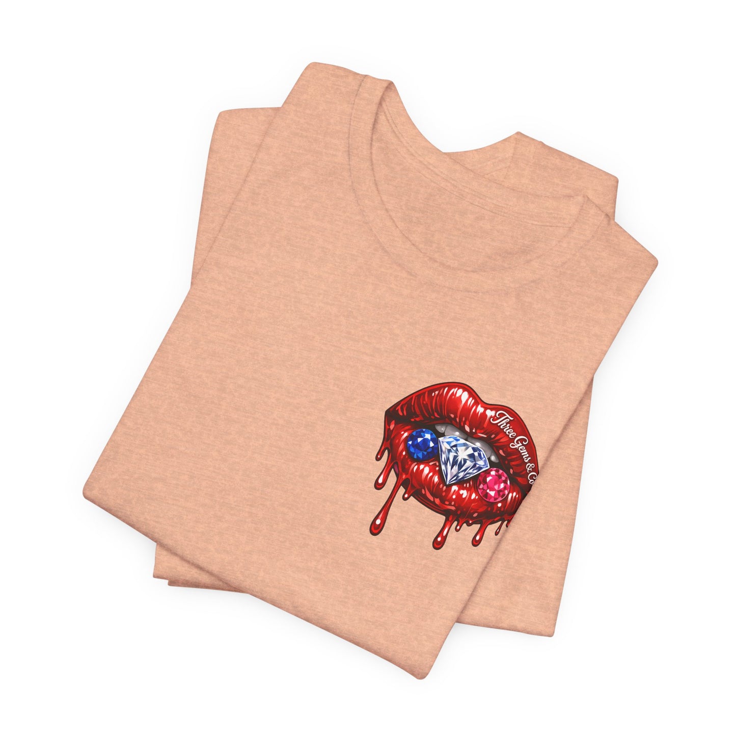 Dripping USA Lips Tee — “May the Booty Get Fatter” Graphic T-Shirt