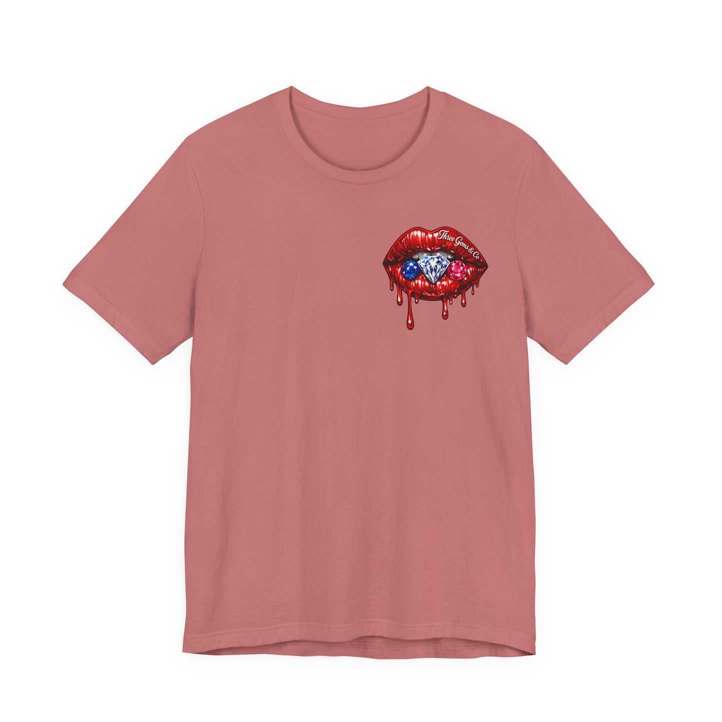 Dripping USA Lips Tee — “May the Booty Get Fatter” Graphic T-Shirt