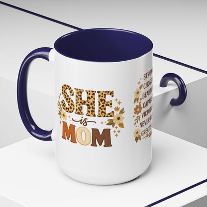 She Is Mom Scripture Coffee Mug (11/15oz)
