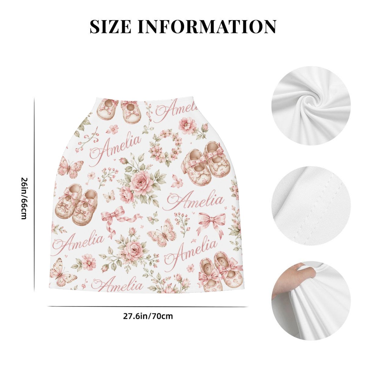 Amelia Baby Car Seat Cover