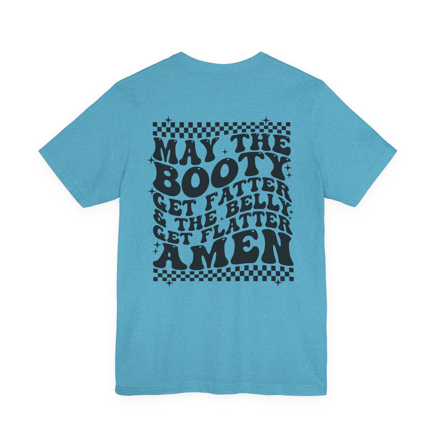 Dripping USA Lips Tee — “May the Booty Get Fatter” Graphic T-Shirt
