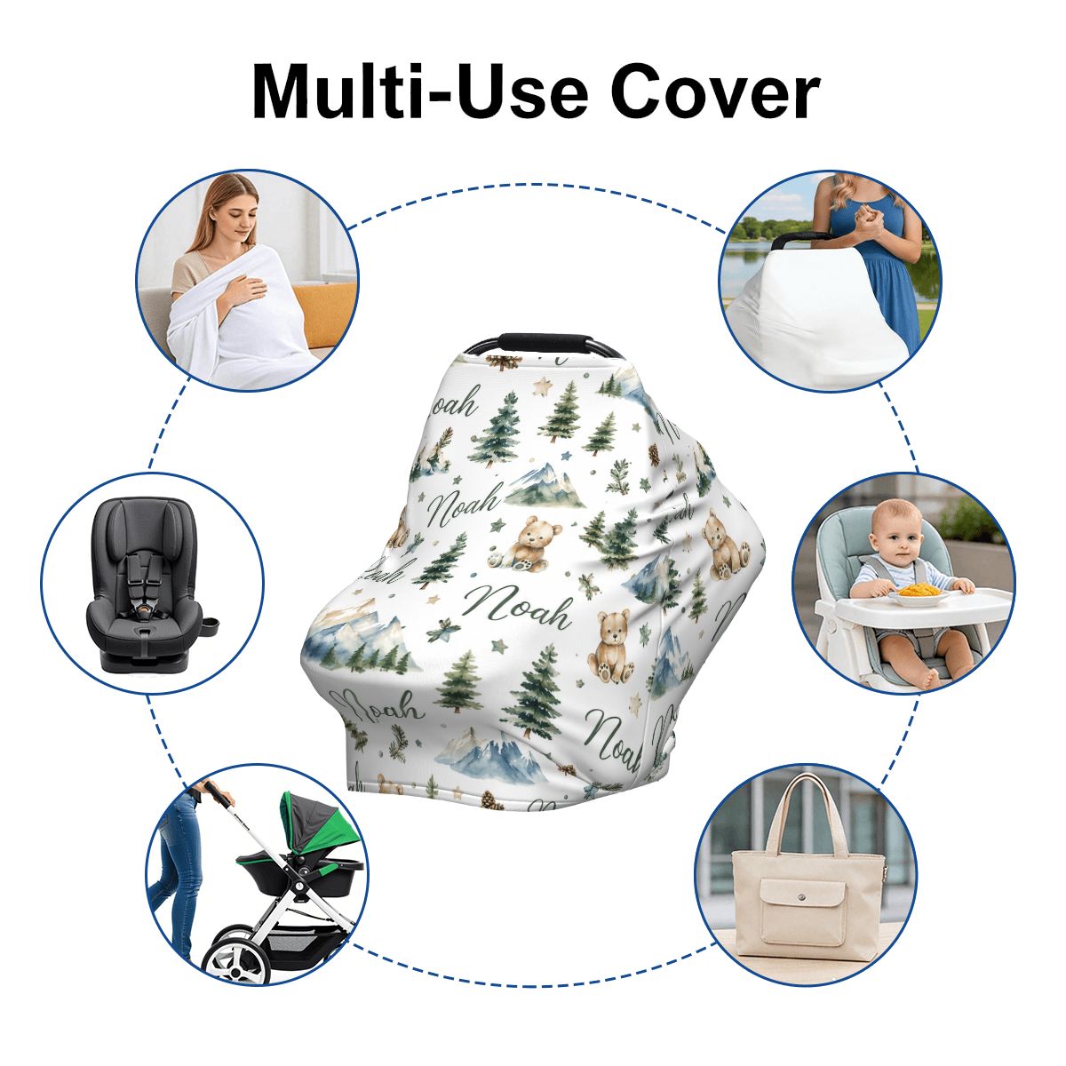 Noah Baby Car Seat Cover