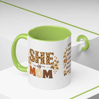 She Is Mom Scripture Coffee Mug (11/15oz)
