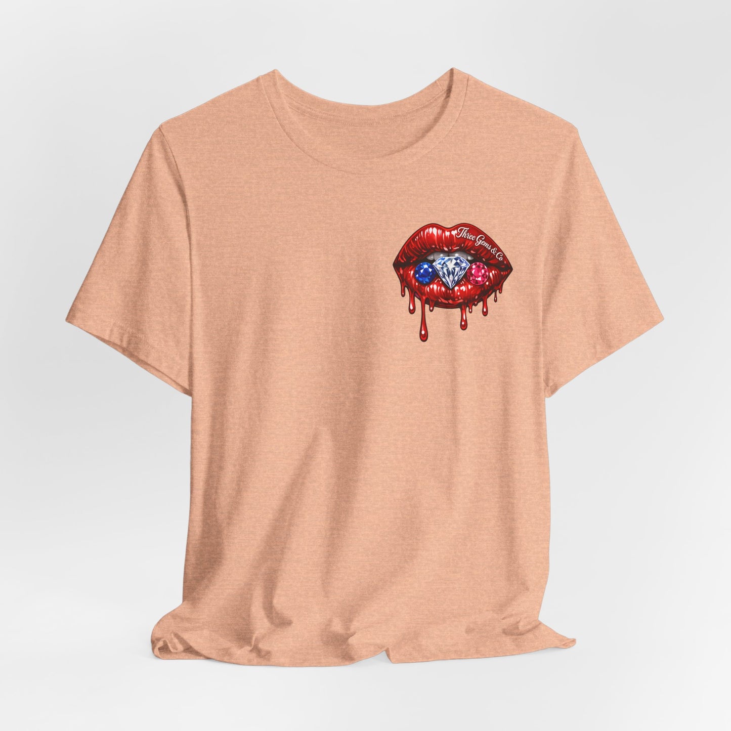 Dripping USA Lips Tee — “May the Booty Get Fatter” Graphic T-Shirt