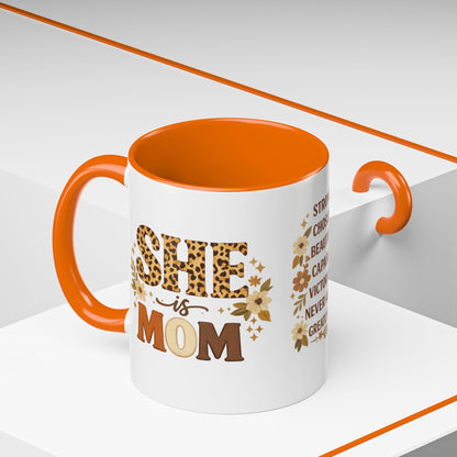 She Is Mom Scripture Coffee Mug (11/15oz)