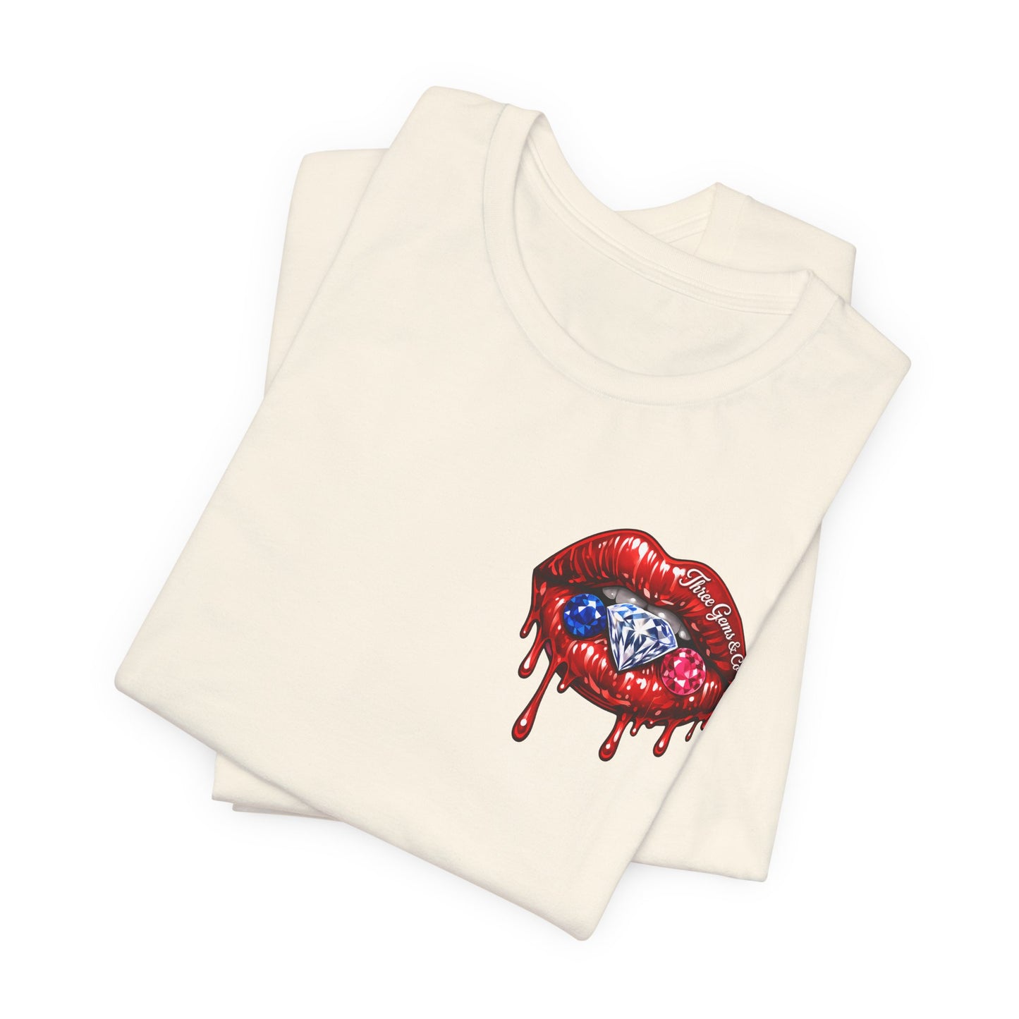 Dripping USA Lips Tee — “May the Booty Get Fatter” Graphic T-Shirt