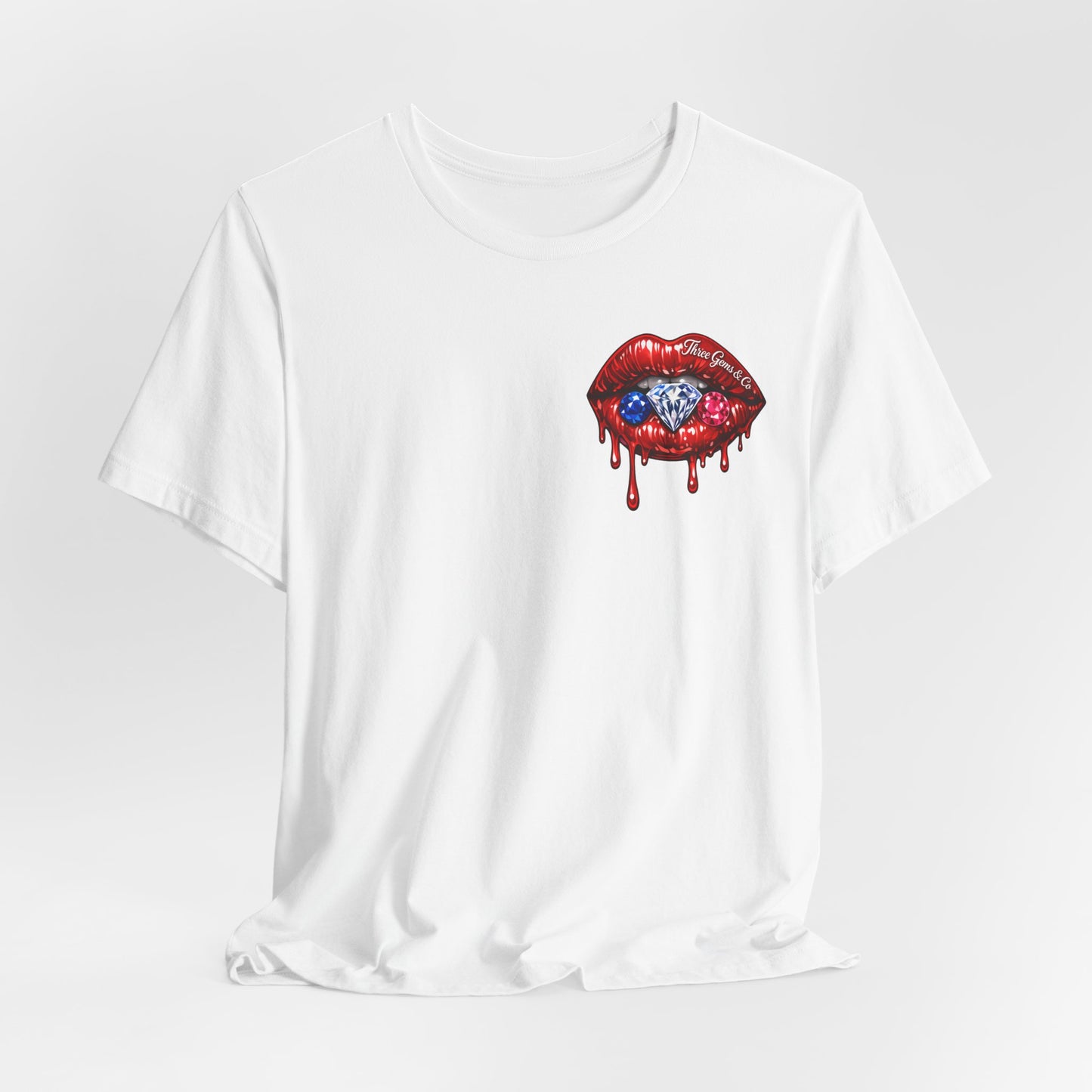 Dripping USA Lips Tee — “May the Booty Get Fatter” Graphic T-Shirt