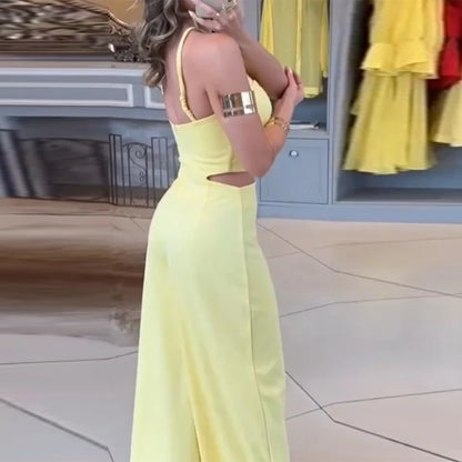Sexy Hollow Back Jumpsuit