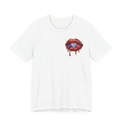 Dripping USA Lips Tee — “May the Booty Get Fatter” Graphic T-Shirt