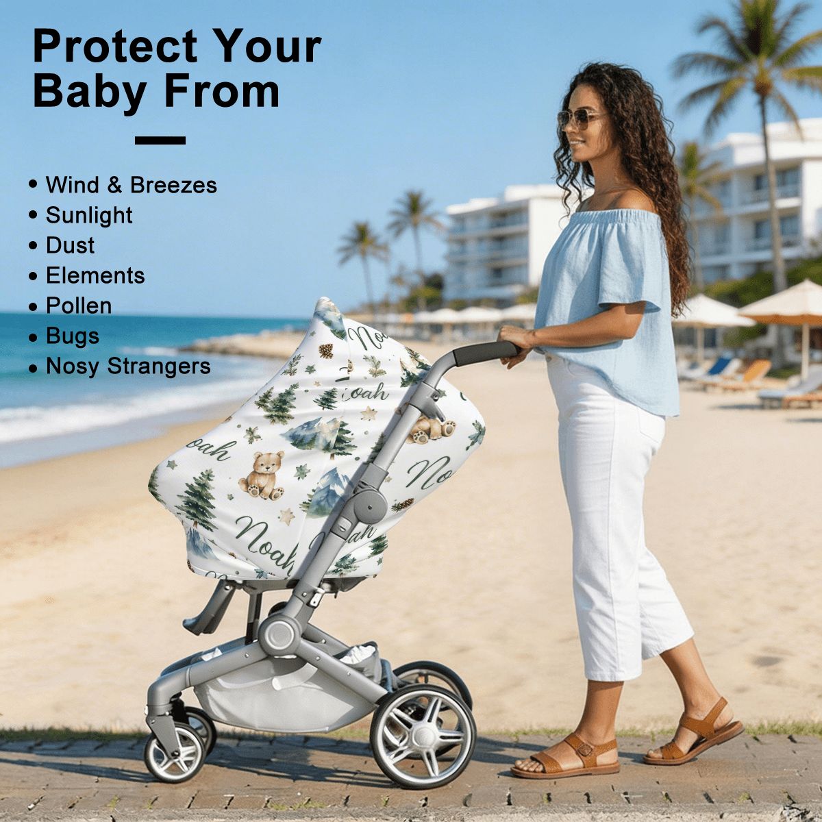 Noah Baby Car Seat Cover