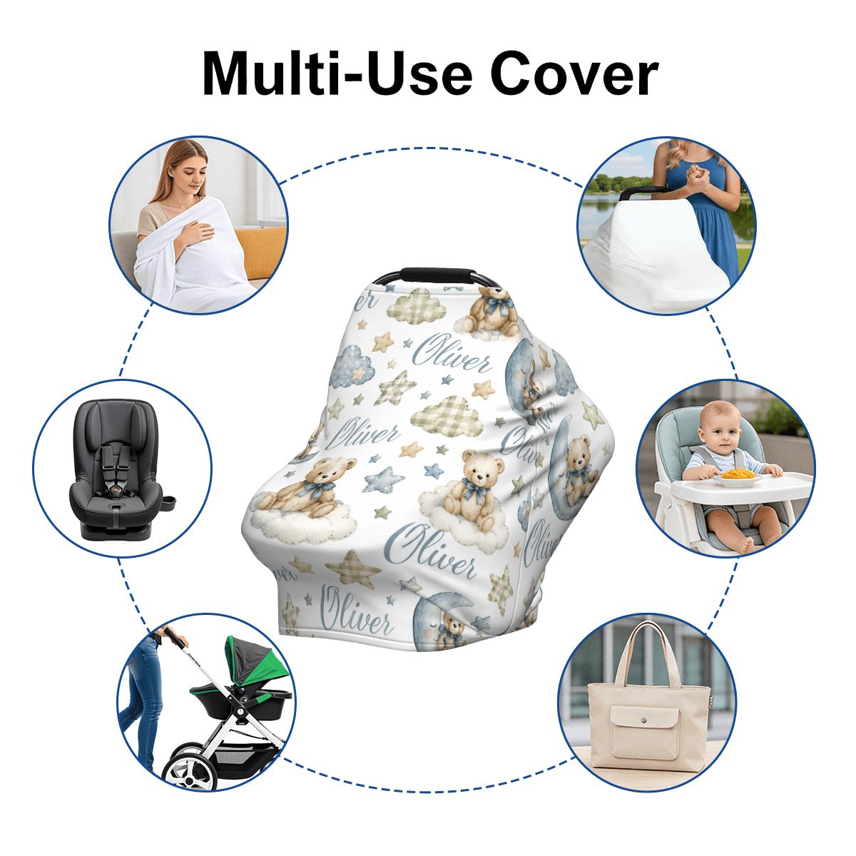 Oliver Baby Car Seat Cover